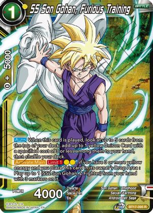 SS Son Gohan, Furious Training (BT17-095) [Ultimate Squad] | Arkham Games and Comics