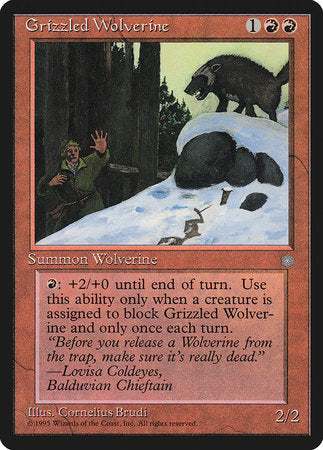 Grizzled Wolverine [Ice Age] | Arkham Games and Comics