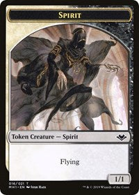 Spirit // Golem Double-Sided Token [Modern Horizons Tokens] | Arkham Games and Comics