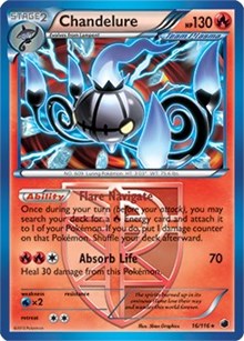 Chandelure (16/116) (Theme Deck Exclusive) [Black & White: Plasma Freeze] | Arkham Games and Comics