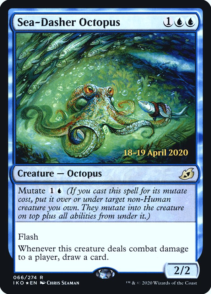 Sea-Dasher Octopus  [Ikoria: Lair of Behemoths Prerelease Promos] | Arkham Games and Comics