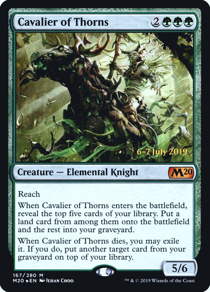 Cavalier of Thorns  [Core Set 2020 Prerelease Promos] | Arkham Games and Comics