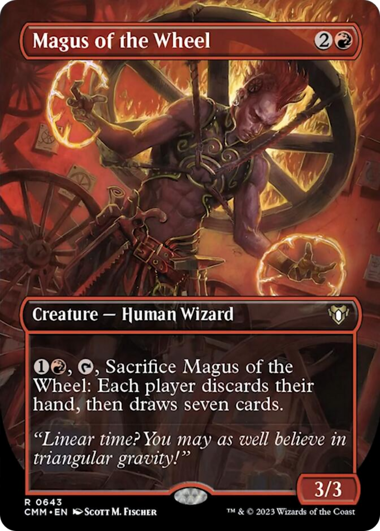 Magus of the Wheel (Borderless Alternate Art) [Commander Masters] | Arkham Games and Comics