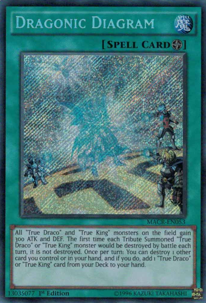 Dragonic Diagram [MACR-EN053] Secret Rare | Arkham Games and Comics