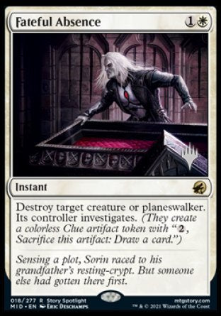 Fateful Absence (Promo Pack) [Innistrad: Midnight Hunt Promos] | Arkham Games and Comics