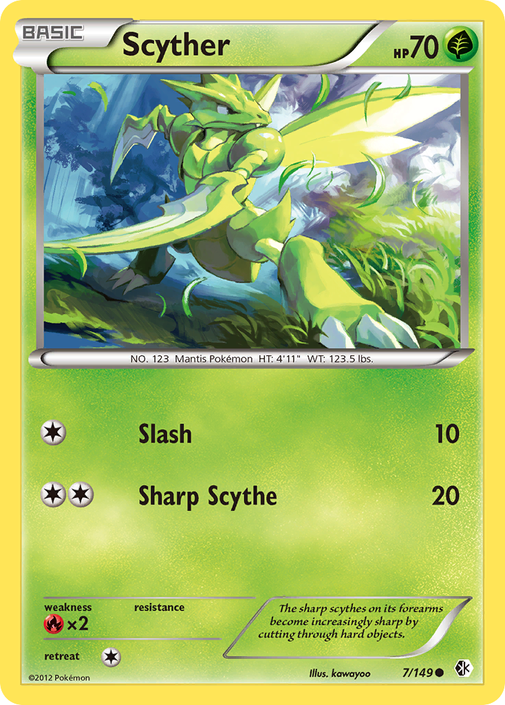 Scyther (7/149) [Black & White: Boundaries Crossed] | Arkham Games and Comics