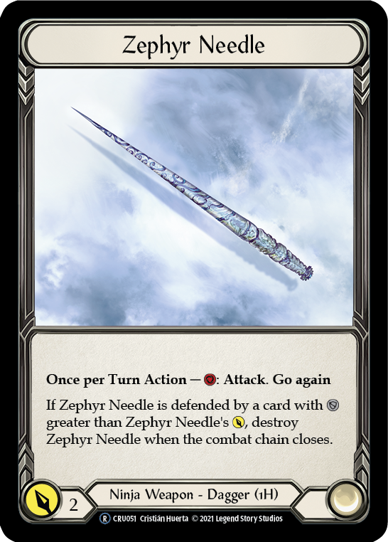 Zephyr Needle [U-CRU051] (Crucible of War Unlimited)  Unlimited Normal | Arkham Games and Comics