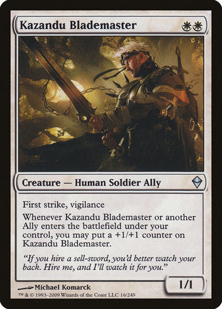 Kazandu Blademaster [Zendikar] | Arkham Games and Comics