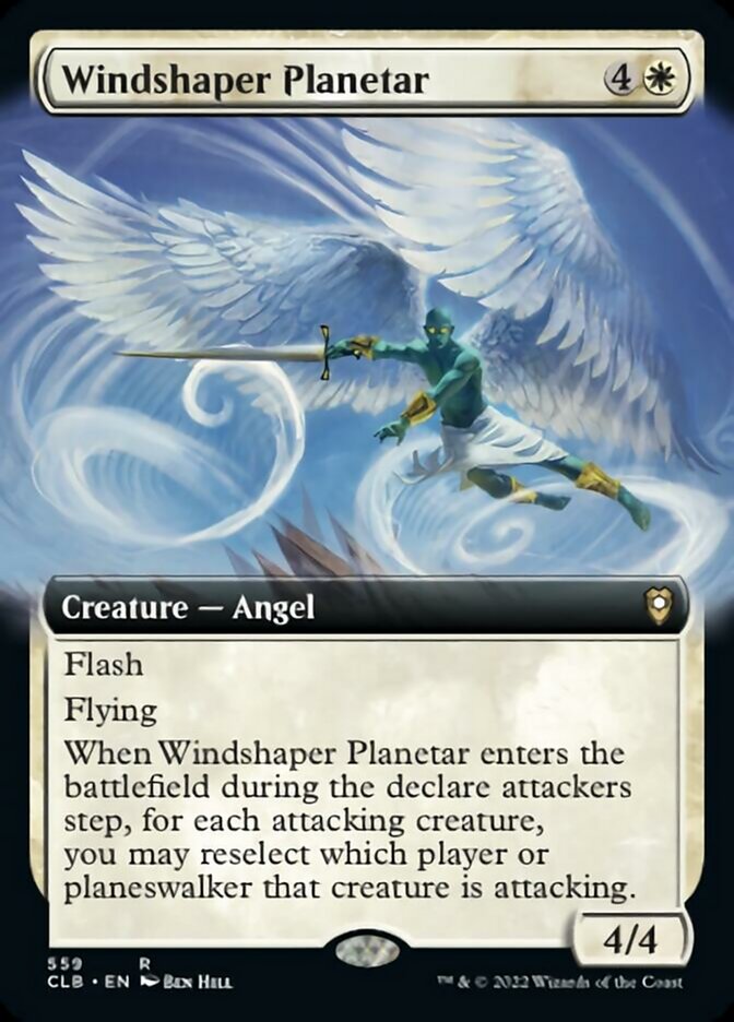 Windshaper Planetar (Extended Art) [Commander Legends: Battle for Baldur's Gate] | Arkham Games and Comics