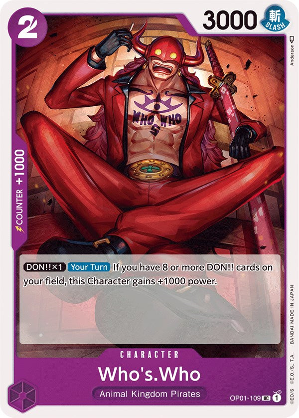 Who's.Who [Romance Dawn] | Arkham Games and Comics