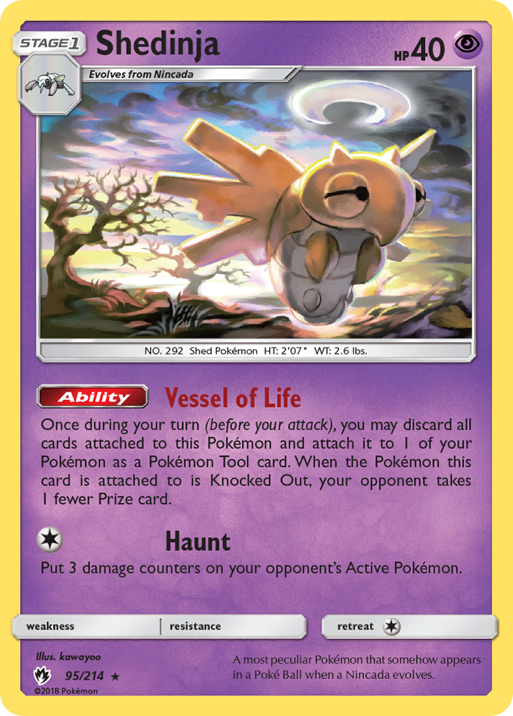 Shedinja (95/214) [Sun & Moon: Lost Thunder] | Arkham Games and Comics