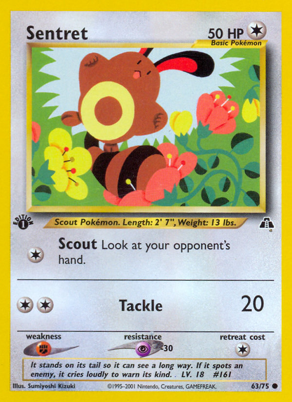 Sentret (63/75) [Neo Discovery 1st Edition] | Arkham Games and Comics