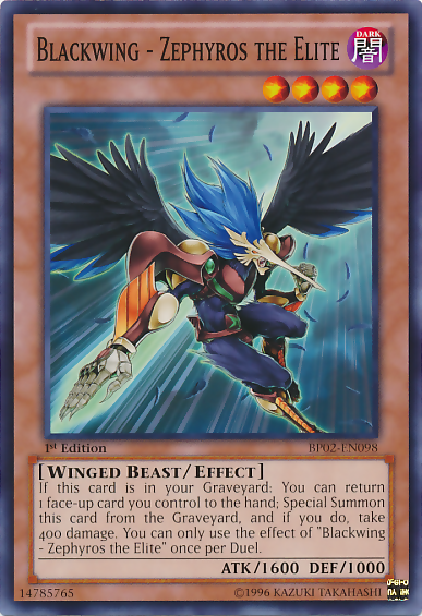 Blackwing - Zephyros the Elite [BP02-EN098] Common | Arkham Games and Comics