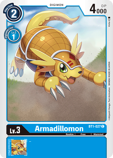 Armadillomon [BT1-027] [Release Special Booster Ver.1.0] | Arkham Games and Comics