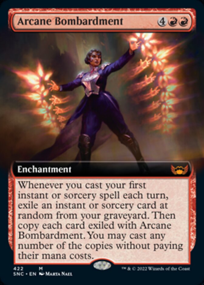 Arcane Bombardment (Extended Art) [Streets of New Capenna] | Arkham Games and Comics