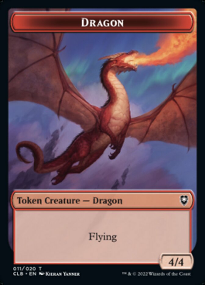 Dragon Token [Commander Legends: Battle for Baldur's Gate Tokens] | Arkham Games and Comics