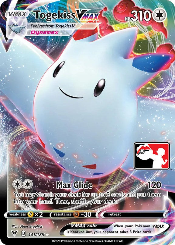 Togekiss VMAX (141/185) [Prize Pack Series One] | Arkham Games and Comics