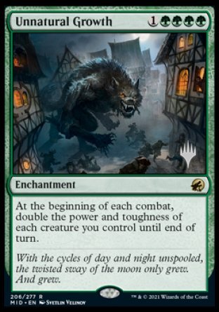 Unnatural Growth (Promo Pack) [Innistrad: Midnight Hunt Promos] | Arkham Games and Comics