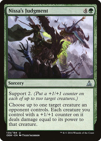 Nissa's Judgment [Oath of the Gatewatch] | Arkham Games and Comics