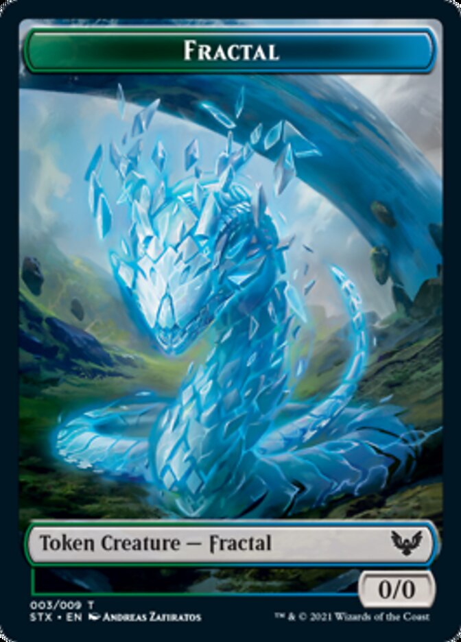 Copy // Fractal Token [Commander 2021 Tokens] | Arkham Games and Comics