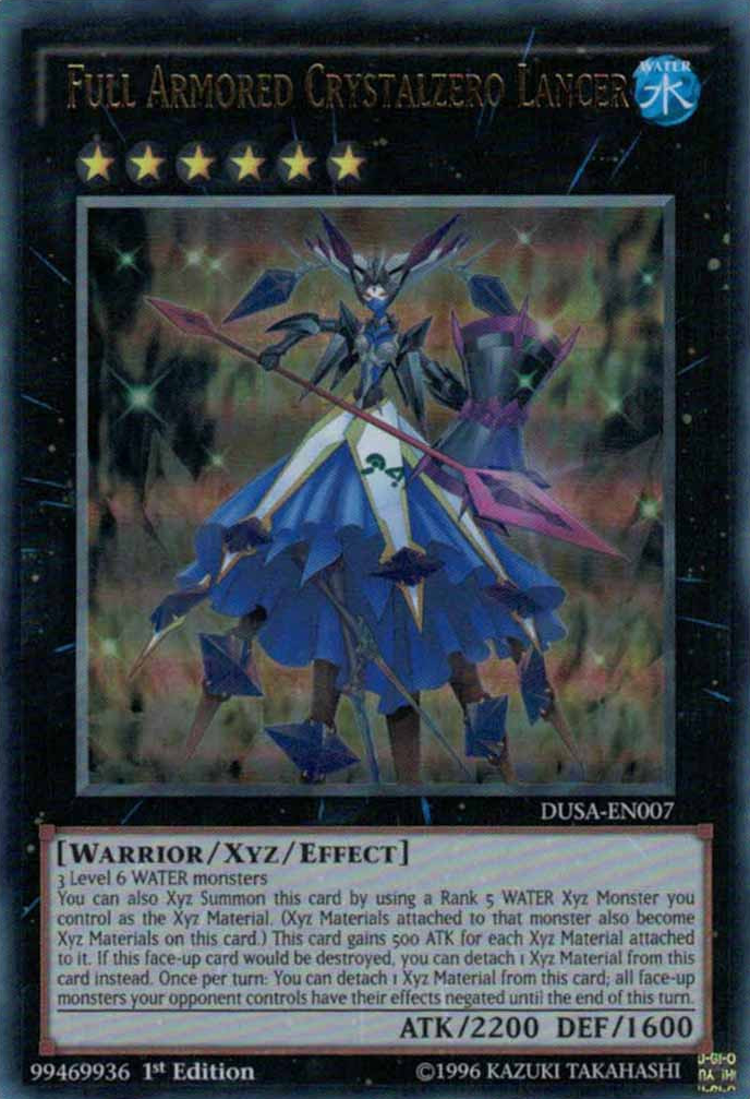 Full Armored Crystalzero Lancer [DUSA-EN007] Ultra Rare | Arkham Games and Comics