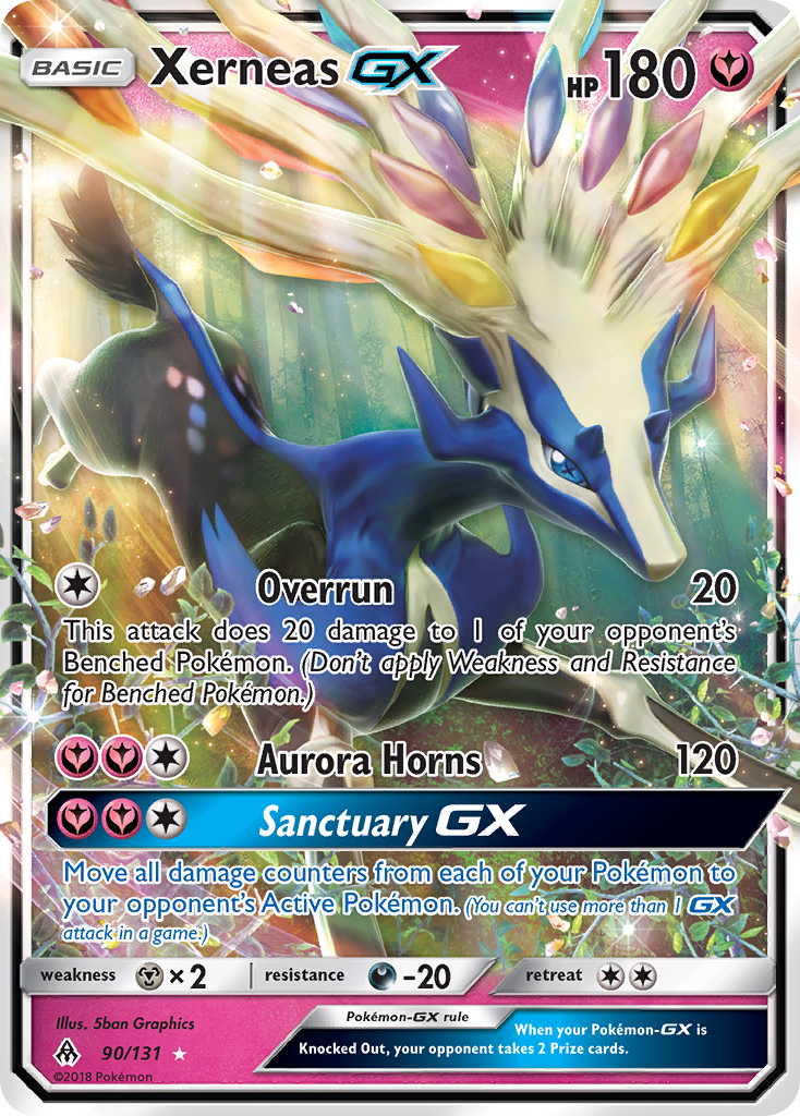 Xerneas GX (90/131) [Sun & Moon: Forbidden Light] | Arkham Games and Comics