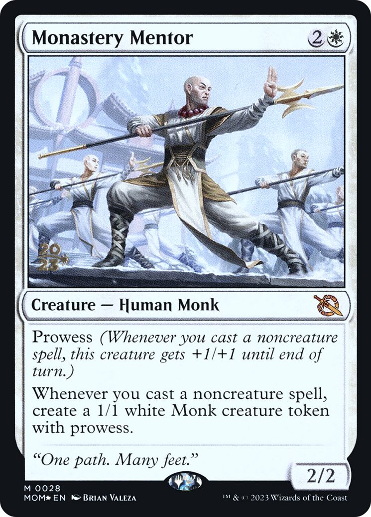 Monastery Mentor [March of the Machine Prerelease Promos] | Arkham Games and Comics