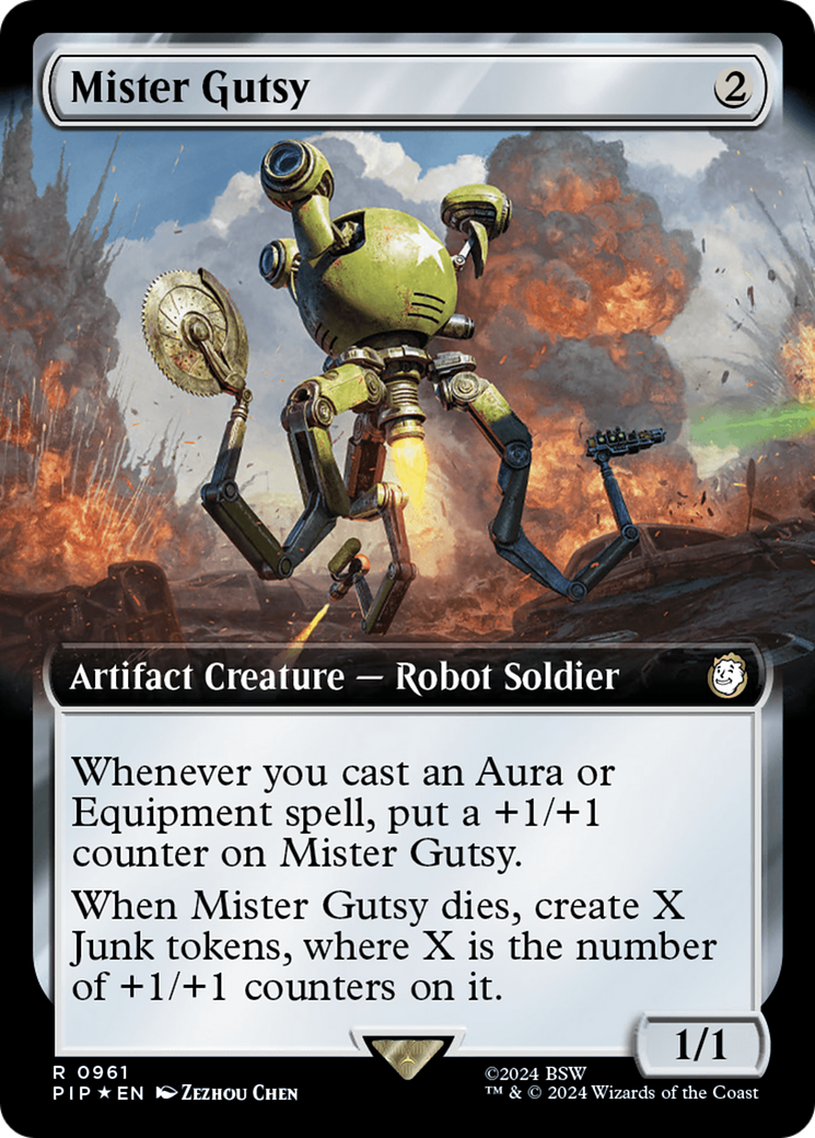 Mister Gutsy (Extended Art) (Surge Foil) [Fallout] | Arkham Games and Comics