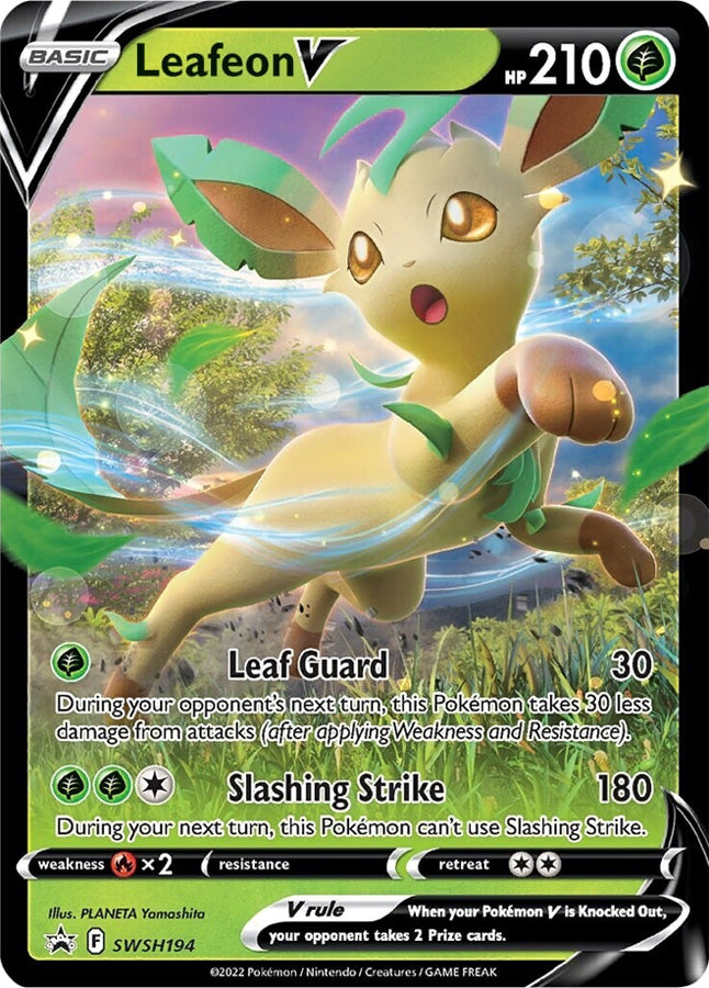 Leafeon V (SWSH194) [Sword & Shield: Black Star Promos] | Arkham Games and Comics