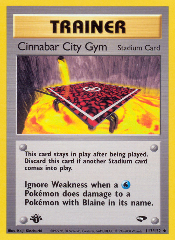 Cinnabar City Gym (113/132) [Gym Challenge 1st Edition] | Arkham Games and Comics