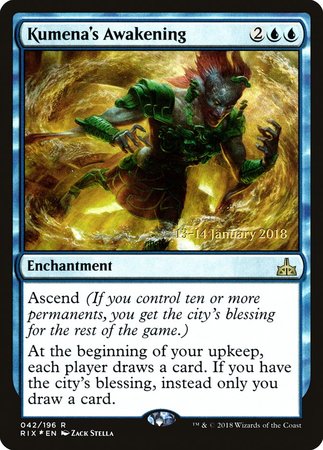 Kumena's Awakening [Rivals of Ixalan Promos] | Arkham Games and Comics