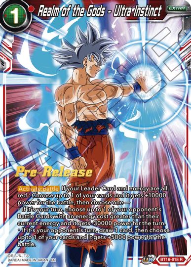 Realm of the Gods - Ultra Instinct (BT16-018) [Realm of the Gods Prerelease Promos] | Arkham Games and Comics