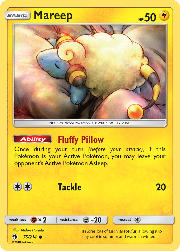 Mareep (75/214) [Sun & Moon: Lost Thunder] | Arkham Games and Comics