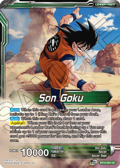 Son Goku // Son Goku, Destined Confrontation (BT15-061) [Saiyan Showdown Prerelease Promos] | Arkham Games and Comics