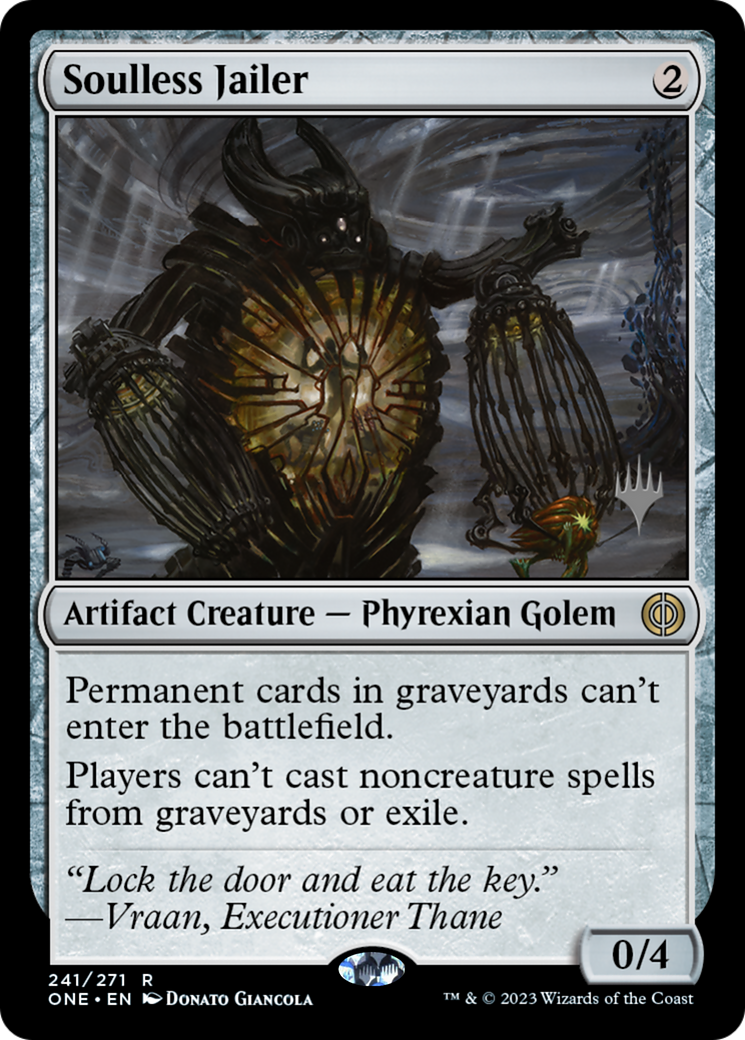 Soulless Jailer (Promo Pack) [Phyrexia: All Will Be One Promos] | Arkham Games and Comics