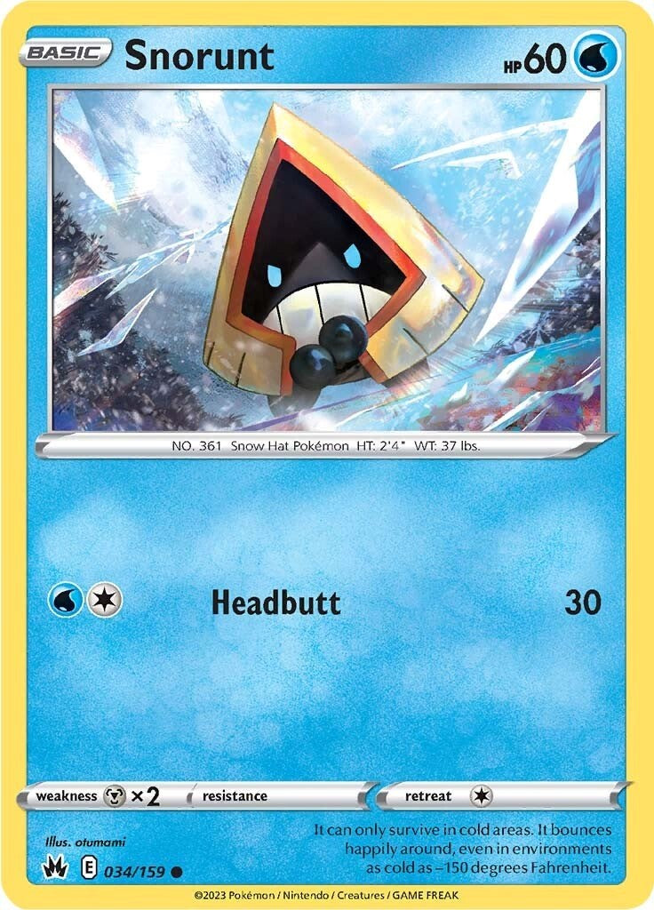 Snorunt (034/159) [Sword & Shield: Crown Zenith] | Arkham Games and Comics