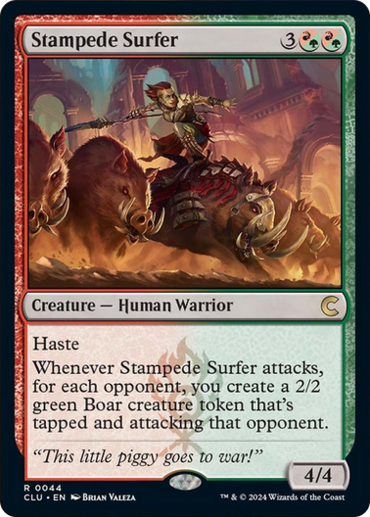 Stampede Surfer [Ravnica: Clue Edition] | Arkham Games and Comics