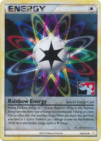 Rainbow Energy (104/123) (League Promo) [HeartGold & SoulSilver: Base Set] | Arkham Games and Comics