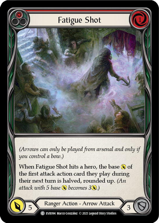 Fatigue Shot (Red) [EVR094] (Everfest)  1st Edition Rainbow Foil | Arkham Games and Comics