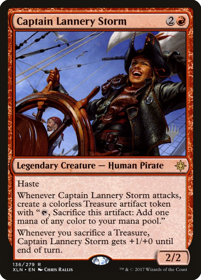 Captain Lannery Storm (Promo Pack) [Ixalan Promos] | Arkham Games and Comics