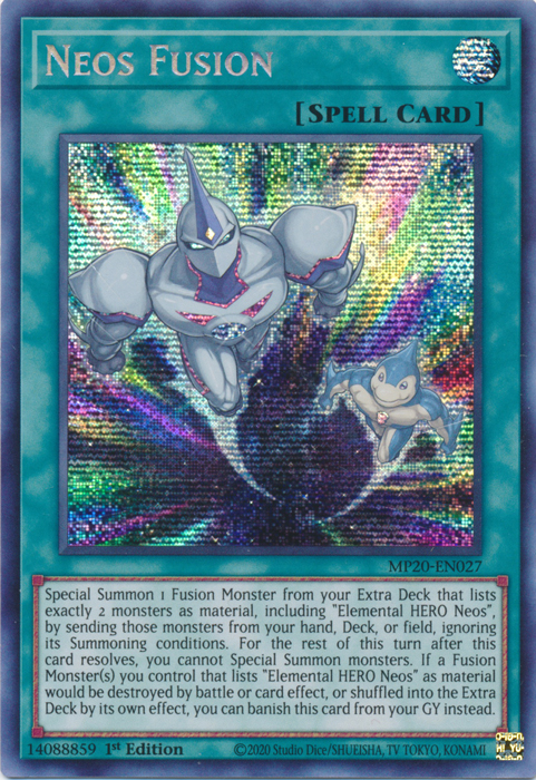 Neos Fusion [MP20-EN027] Prismatic Secret Rare | Arkham Games and Comics