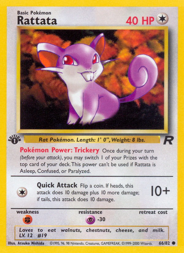 Rattata (66/82) [Team Rocket 1st Edition] | Arkham Games and Comics