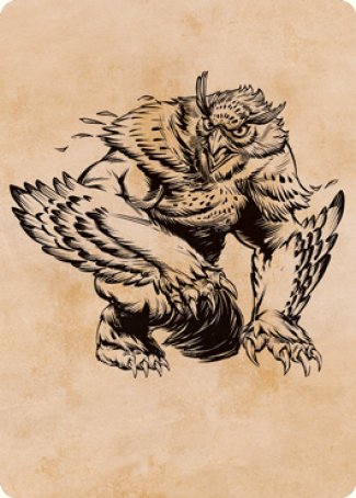 Owlbear (Showcase) Art Card [Dungeons & Dragons: Adventures in the Forgotten Realms Art Series] | Arkham Games and Comics