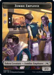 Zombie Employee // Storm Crow Double-sided Token [Unfinity Tokens] | Arkham Games and Comics