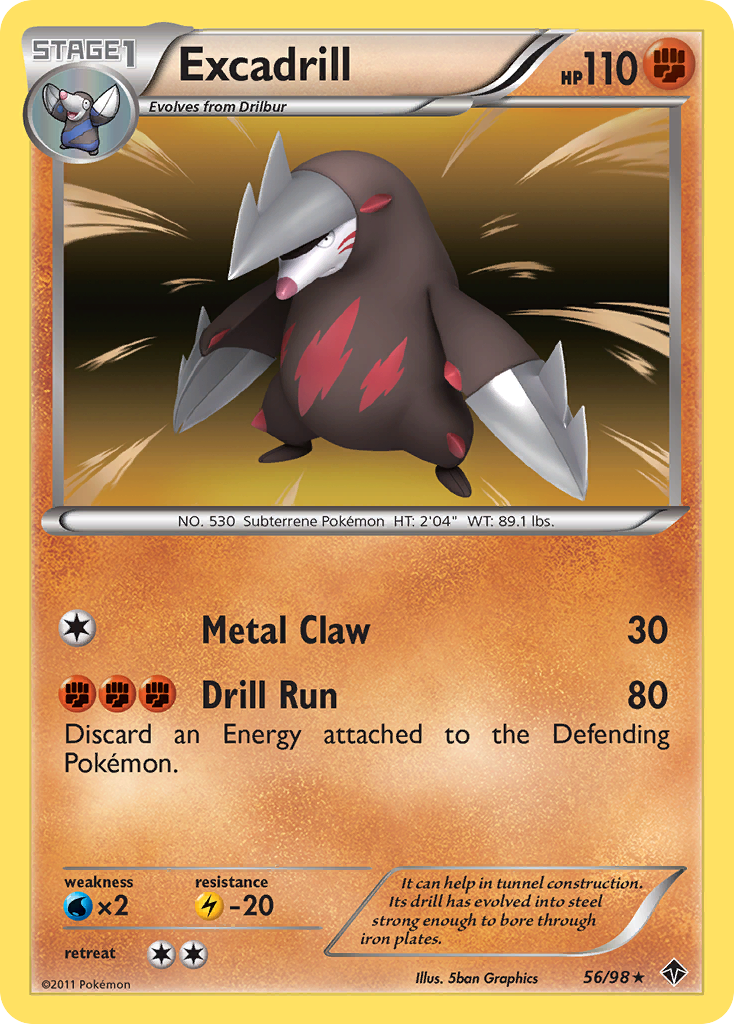 Excadrill (56/98) [Black & White: Emerging Powers] | Arkham Games and Comics