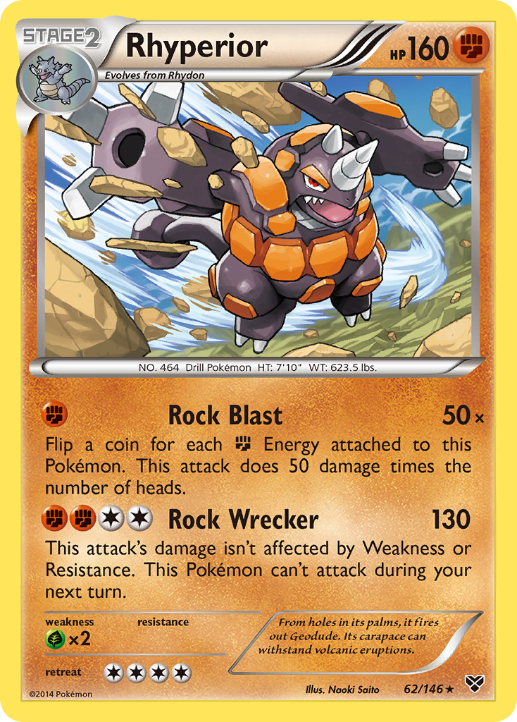 Rhyperior (62/146) [XY: Base Set] | Arkham Games and Comics