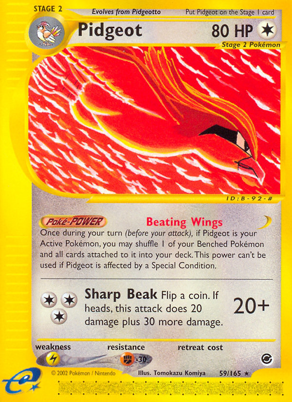 Pidgeot (59/165) [Expedition: Base Set] | Arkham Games and Comics