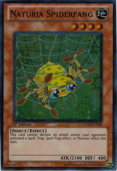 Naturia Spiderfang [HA02-EN040] Super Rare | Arkham Games and Comics