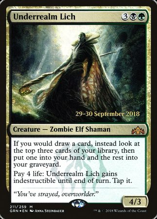 Underrealm Lich [Guilds of Ravnica Promos] | Arkham Games and Comics