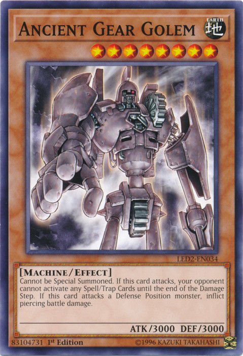 Ancient Gear Golem [LED2-EN034] Common | Arkham Games and Comics